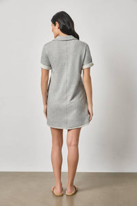 Lilla P - Raw Hem Terry Mini Dress