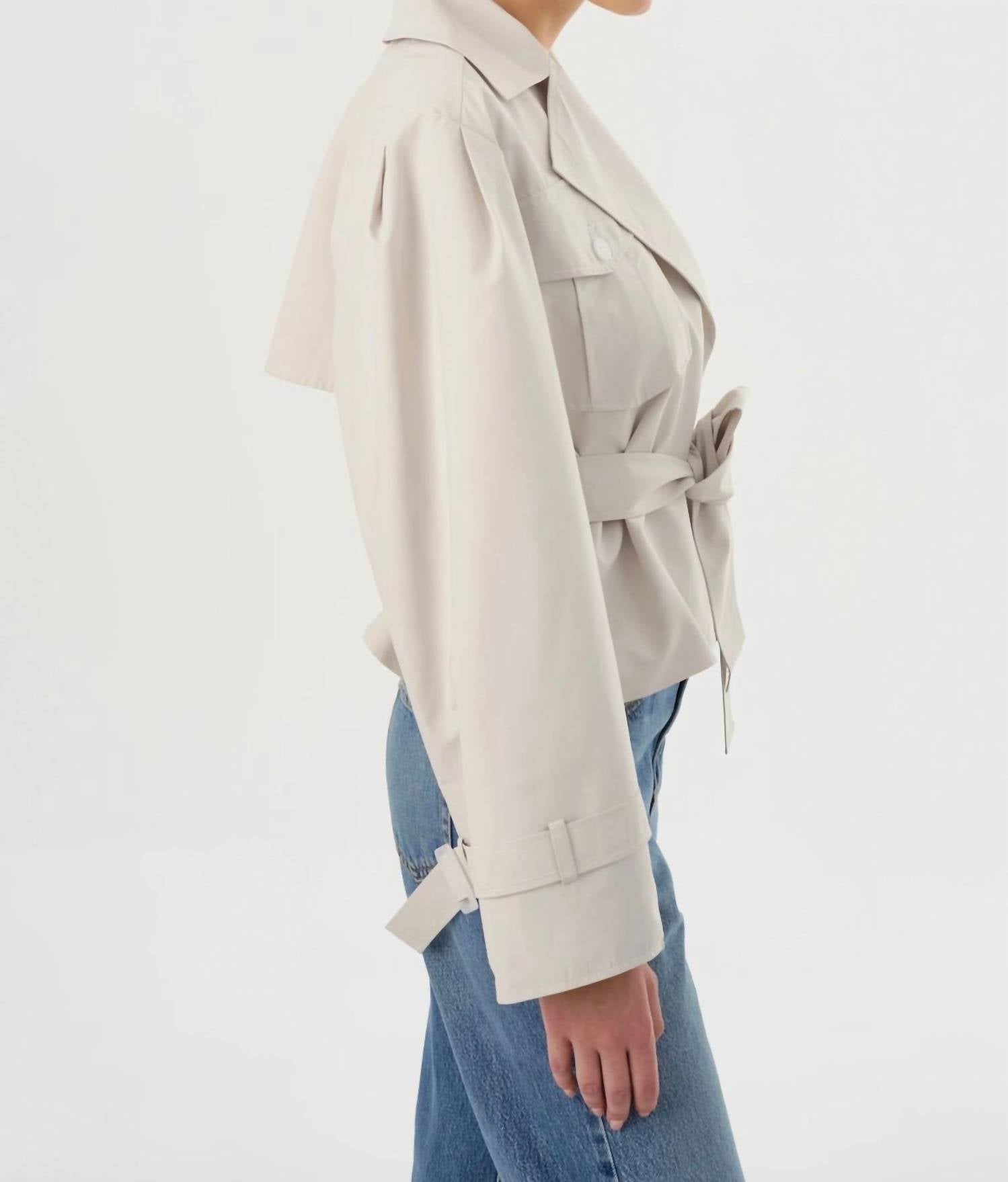 Lamarque - Quinn Cropped Trench Coat