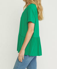 Entro - Short Sleeve Tiered Top