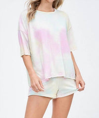 Phil Love - Pastel Tie Dye Shorts Set
