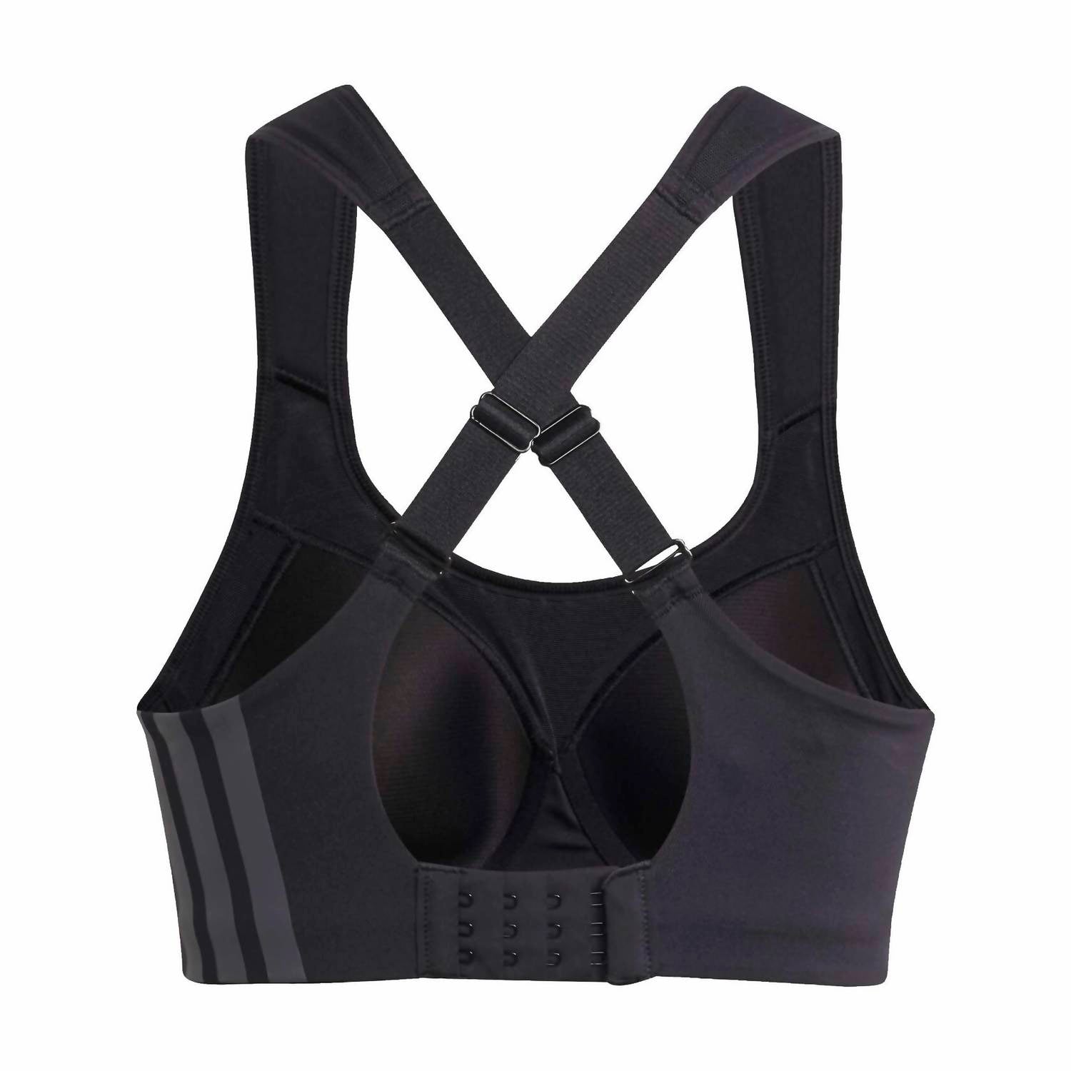 adidas Women's Impact High Support Training Bra in black - women's intimate - alternate view
