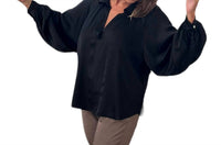 Made In Italy - Emilia Satin V-neck Blouse
