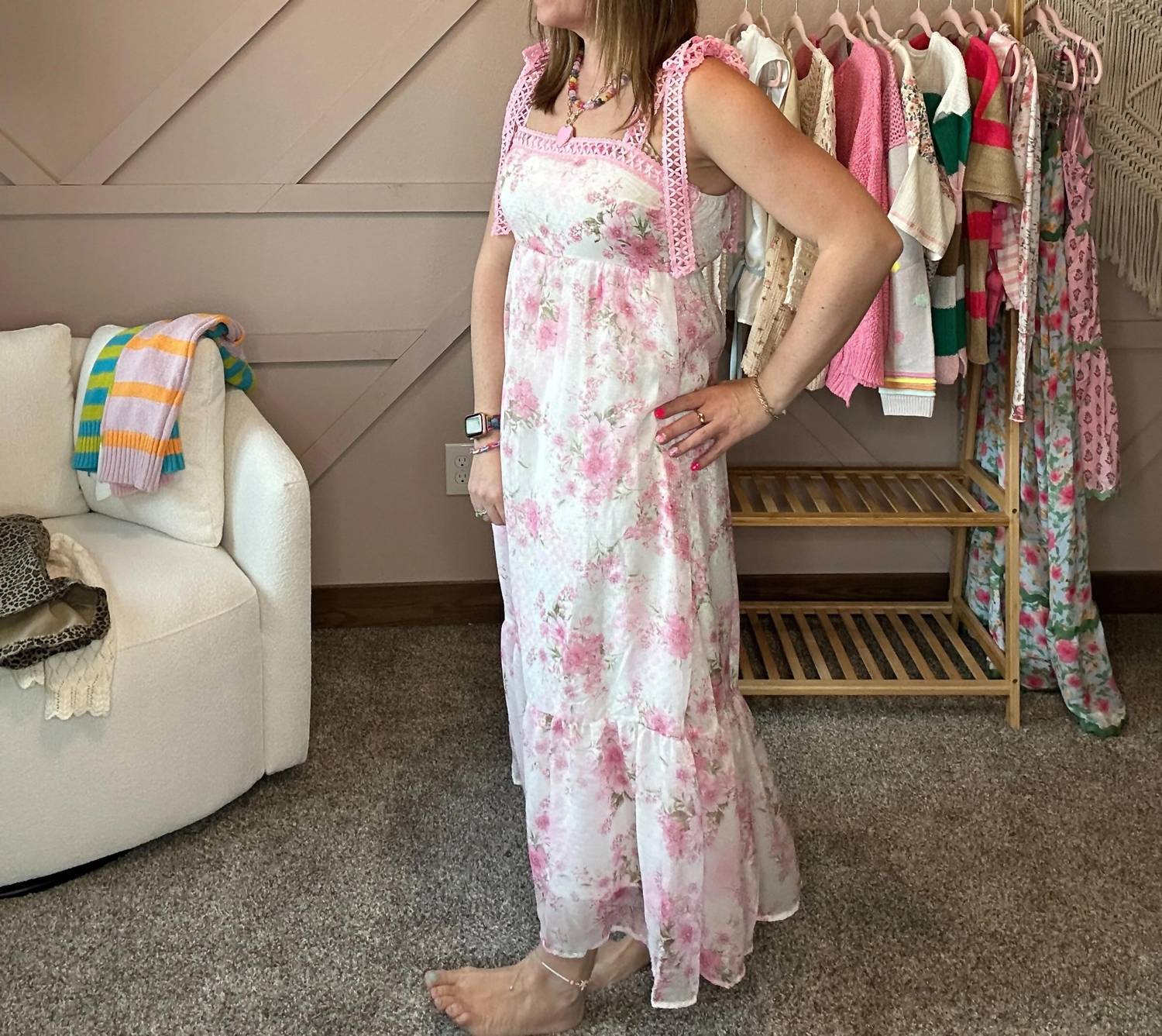 By The River - Blooming Romance Midi Dress