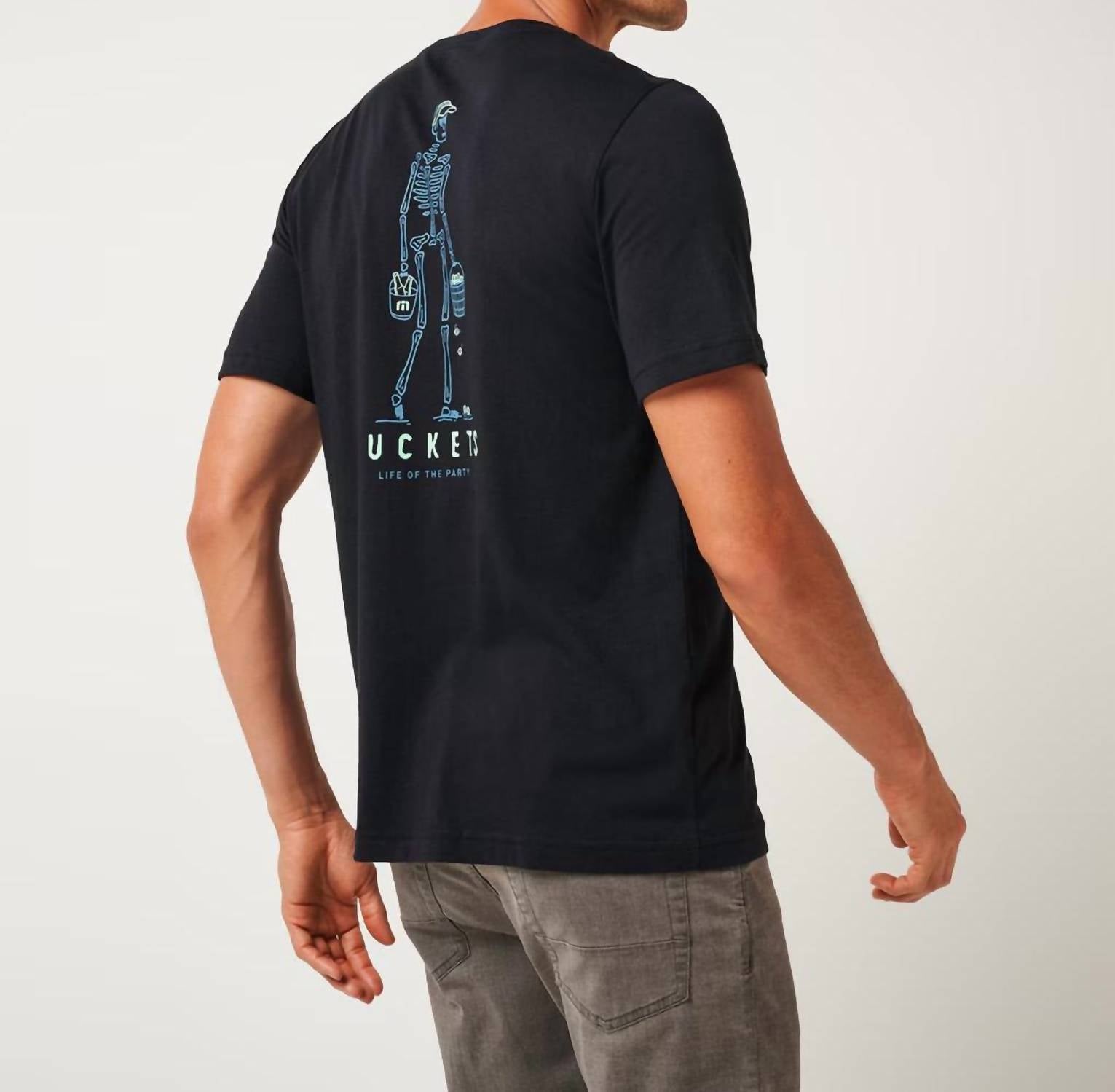 TravisMathew Lost Buckets Short Sleeve Tee in black 1 - men's t-shirt - view 4