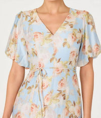 Astr - Lavena Balloon Sleeve Midi Dress