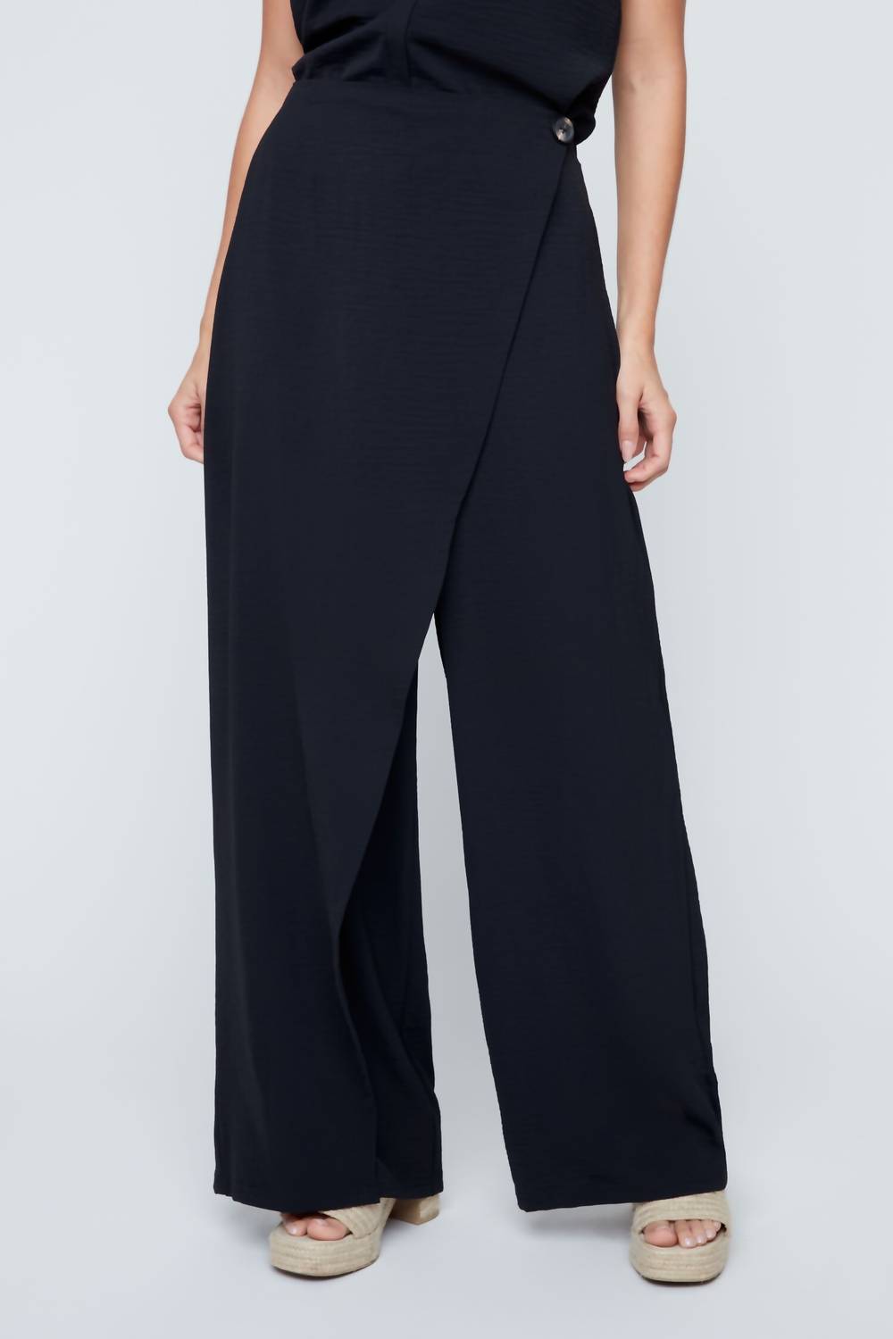Renuar - Woven Faux Wrap Pant
