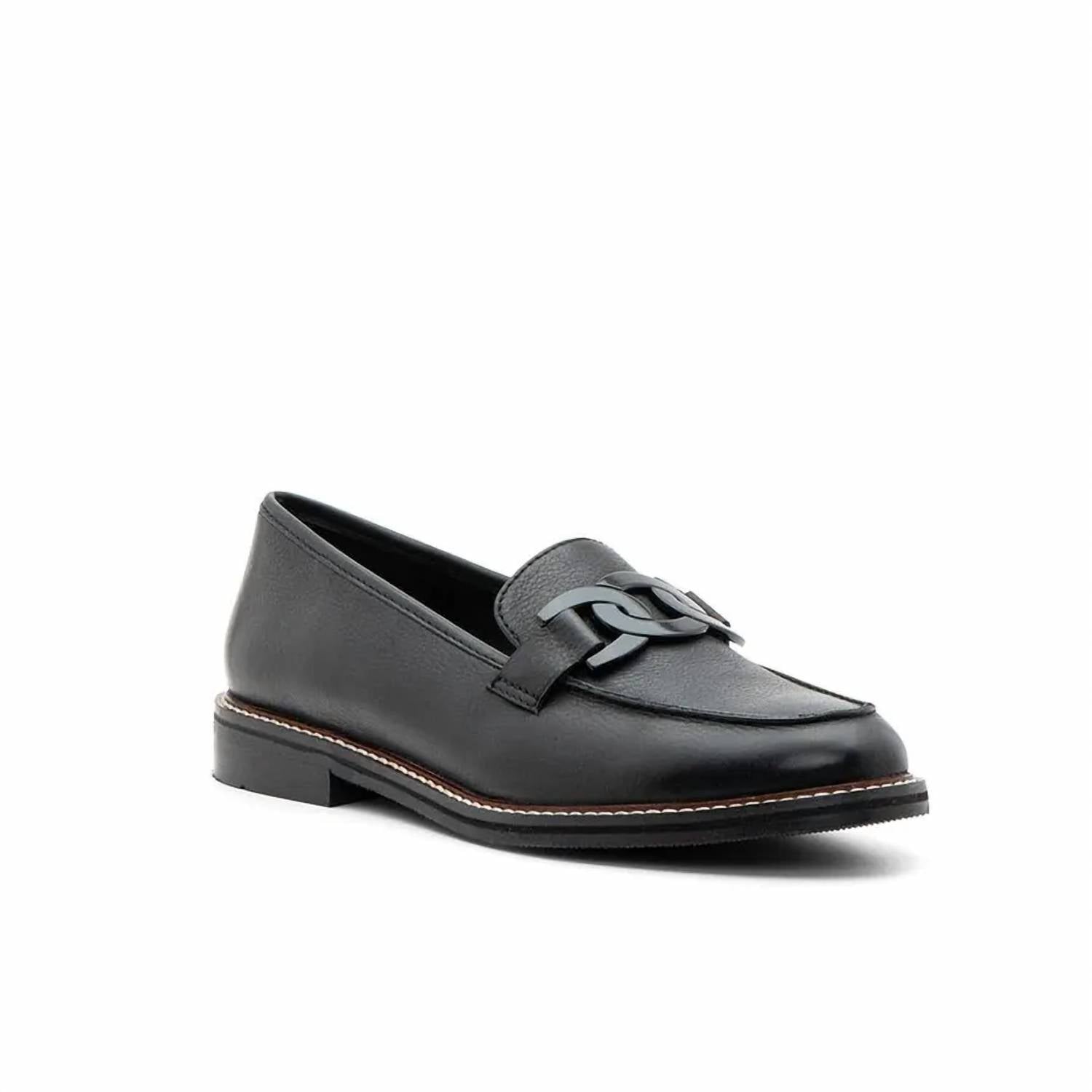 Ara WOMEN'S KYLE II LOAFER in black - women's flats - detail view