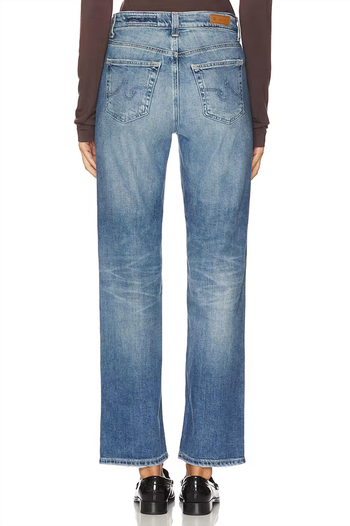 Ag Jeans - Brinley Mid Rise Straight Jeans