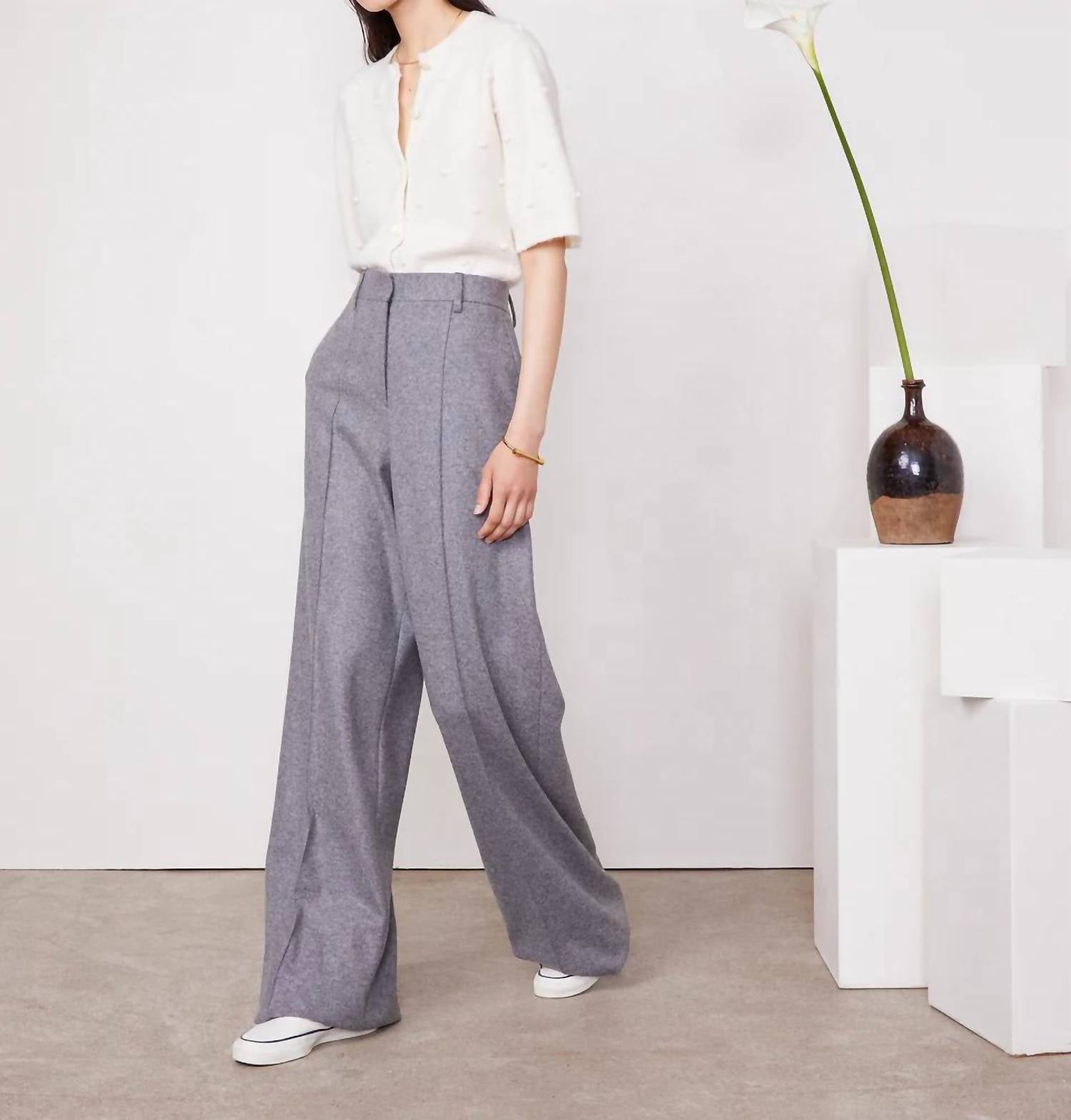 Officine Générale - Rosa Italian Jersey Wool Pants
