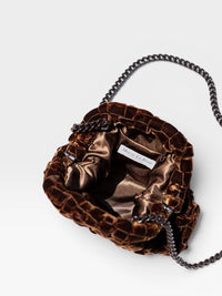 Maria La Rosa - Women's Velvet Mini Game Clutch Bag