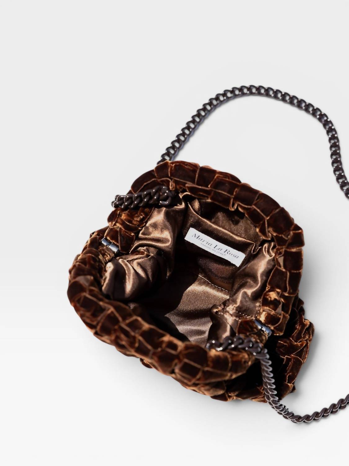 Maria La Rosa - Women's Velvet Mini Game Clutch Bag
