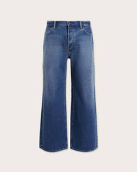 AllSaints Lenny Loose Fit Wide Leg Jeans in blue - men's jeans - view 7