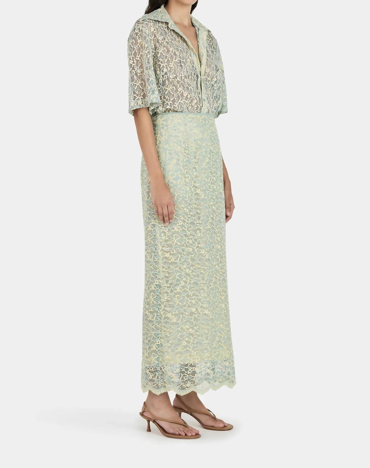 Hansen & Gretel Gabrielle Shirt in bluebell - women's shirt - detail view