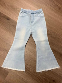 Bailey'S Blossoms - Kids Denim Bell Bottoms Jeans