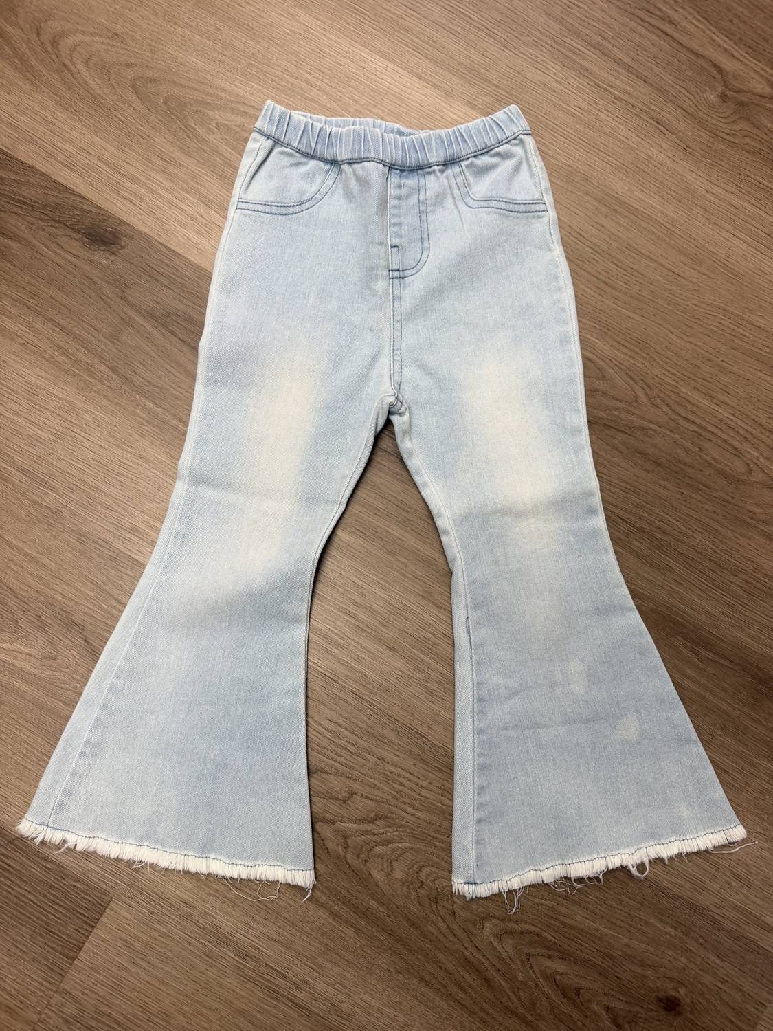 Bailey'S Blossoms - Kids Denim Bell Bottoms Jeans