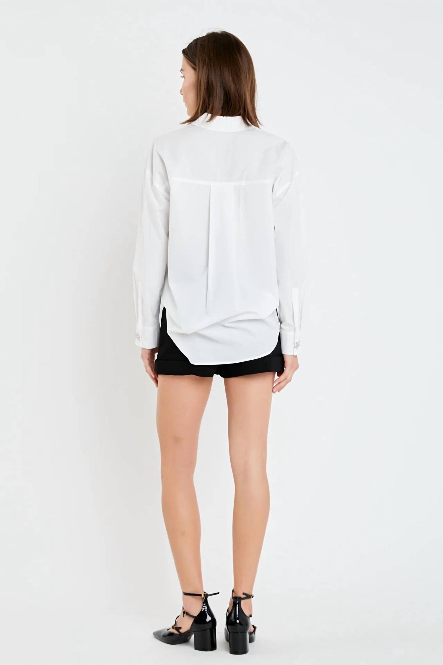 2.7 August Apparel - Women's Oversized Collared Shirt