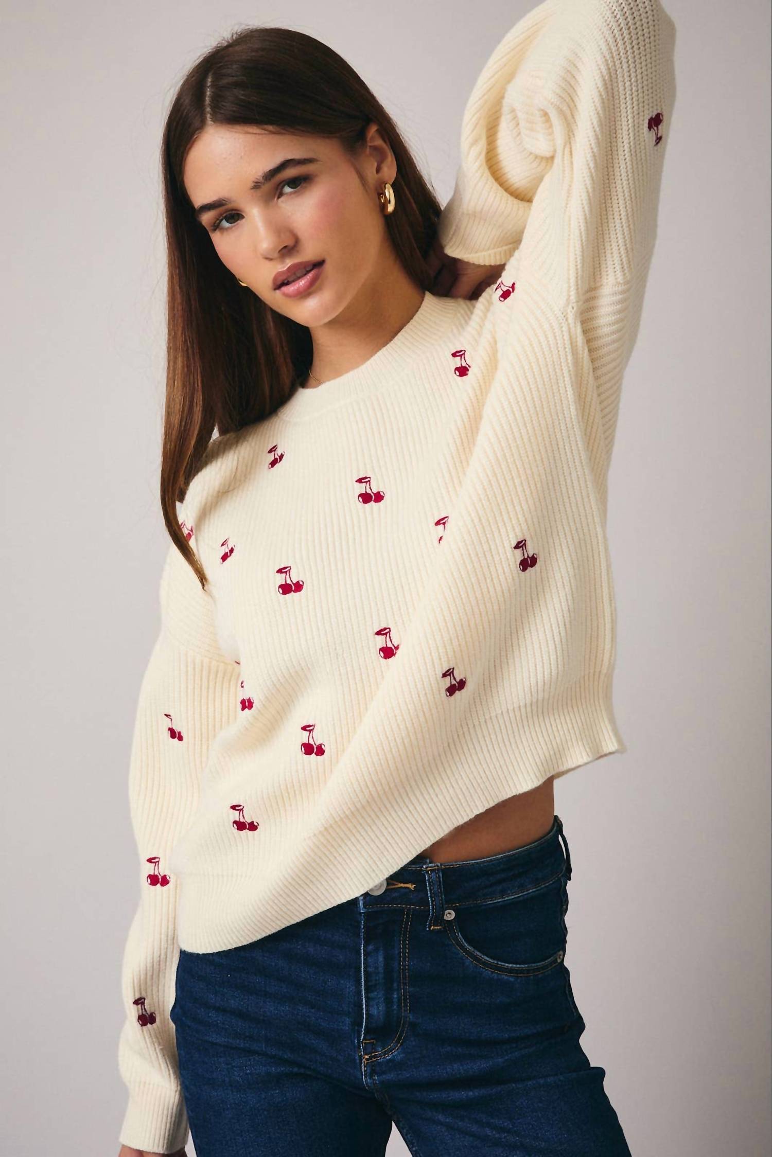 Sunday Edition - On My Cherry Best Behavior Sweater