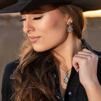 Montana Silversmiths - Women's Twisted In Time Crystal Necklace