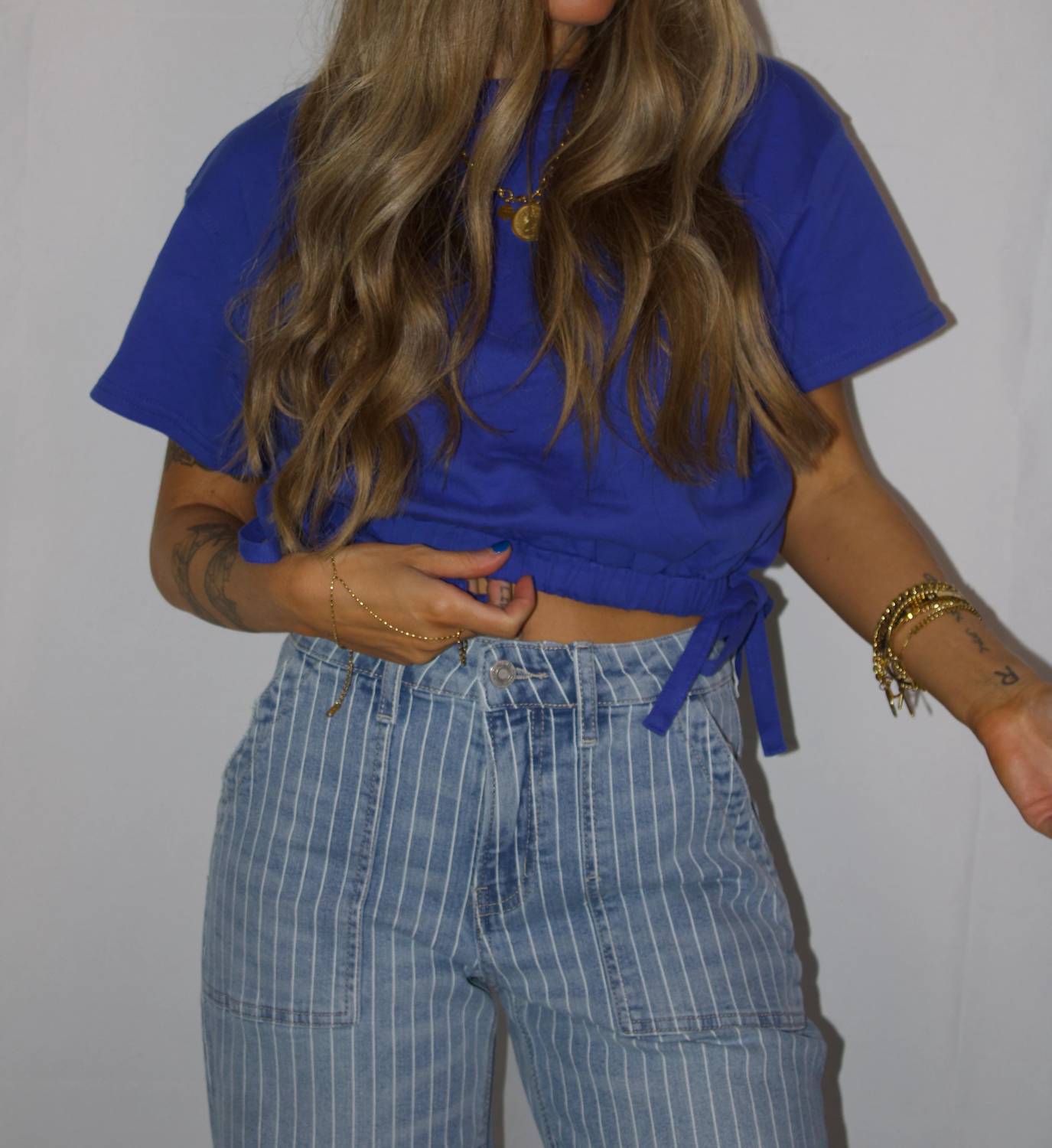Papermoon - Side Tie Crew Tee