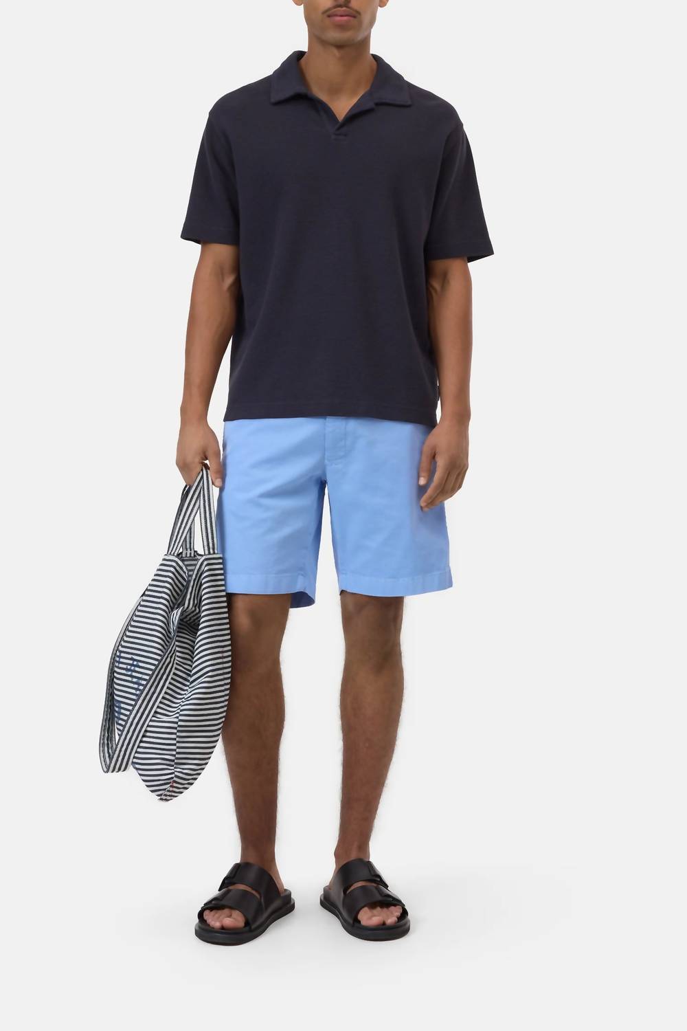 CLOSED Short Sleeve Polo in dark night - men's shirt
