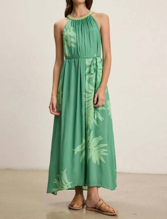 Velvet By Graham & Spencer - Odessa Palm Leaf Sleeveless Dress