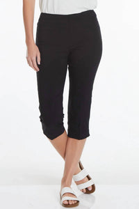 Multiples - Pull On Capri Pants With Back Pockets