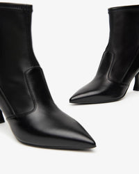 NeroGiardini Women's Pointed Toe Ankle Bootie in nero - women's shoe - alternate view