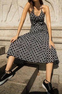 Guadalupe Design - Botanical Halter Midi Dress