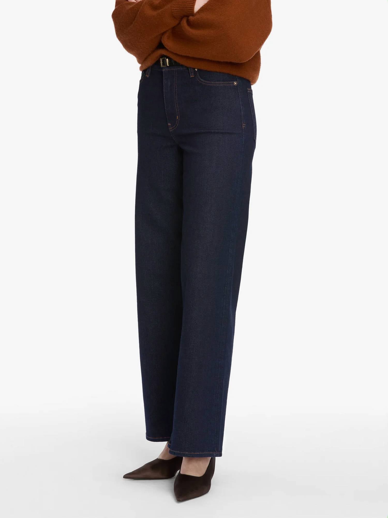 FRAME Le Slim Palazzo Jeans in rinse 1 - women's jeans - view 5