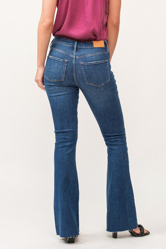 Dear John Denim - Rosie Northern Lights Mid Rise Flare Jeans