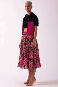 Ash & Eden - Smocked Waist Skirt