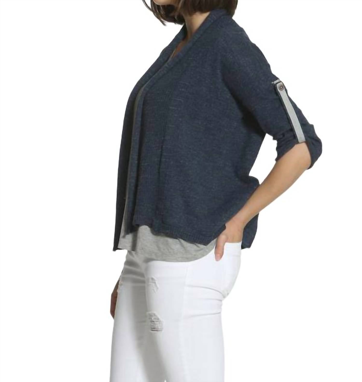 Tab Sleeve Cardigan