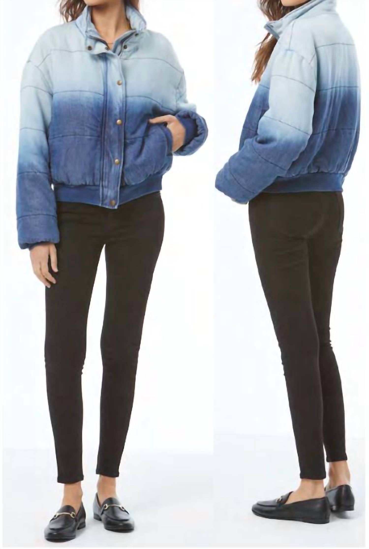 Young Fabulous & Broke - Pippa Denim Puffer Jacket
