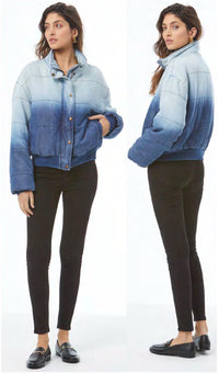 Young Fabulous & Broke - Pippa Denim Puffer Jacket