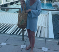 Sitano - Sorrento Aria Crochet Bell Sleeve Mini Dress