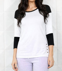 French Kyss - Baseball T Blouse