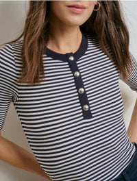 Favorite Daughter - Foundation Short Sleeve Henley Tee