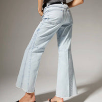 Sprwmn - Farah 5 Pocket Patch Flare Jeans