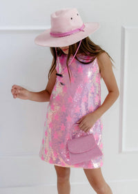 Lola + The Boys - Kid's Stars Sequin Dress