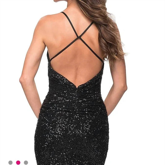 La Femme - Little Sequin Mini Dress
