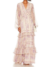ALEXIS Rain Maxi Dress in wisteria - women's dress