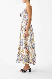 Camilla - Tie Front Long Midi Dress