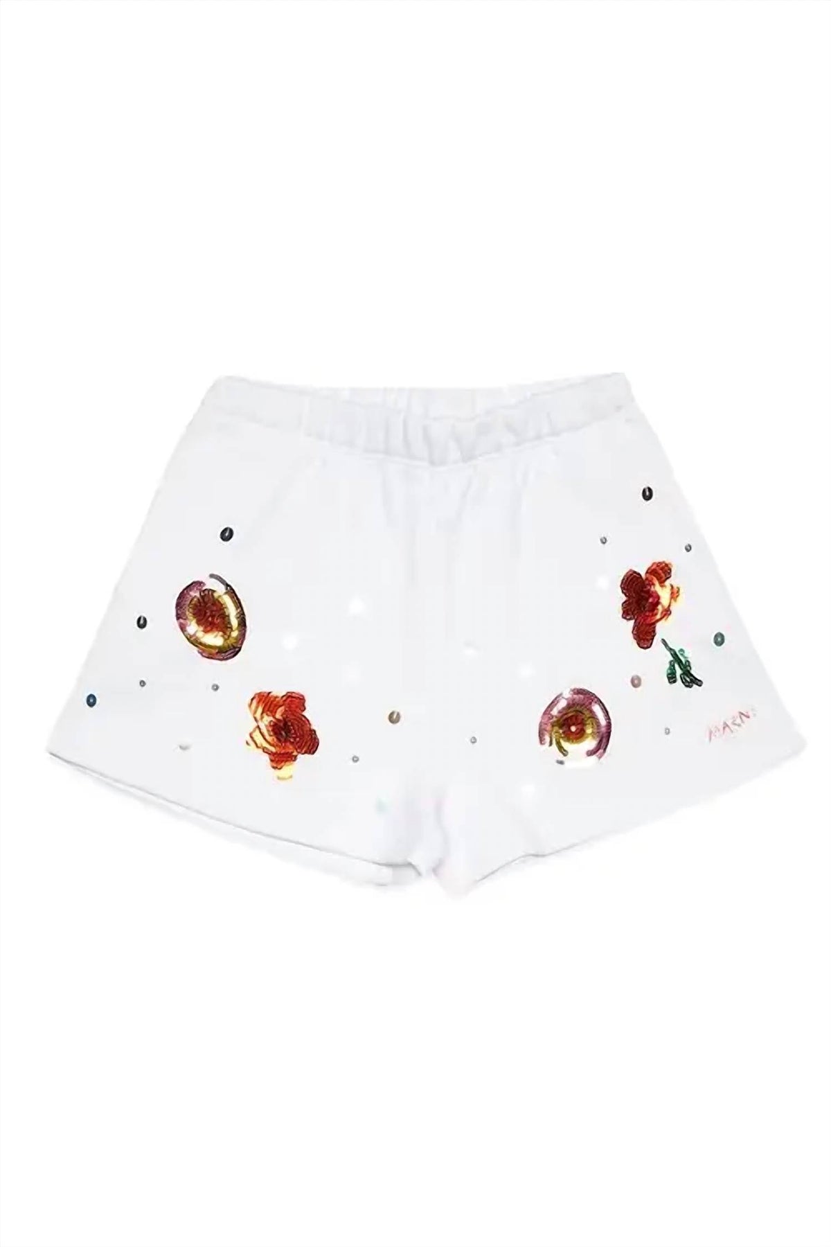 Marni - Kids Embroidered Flower Shorts