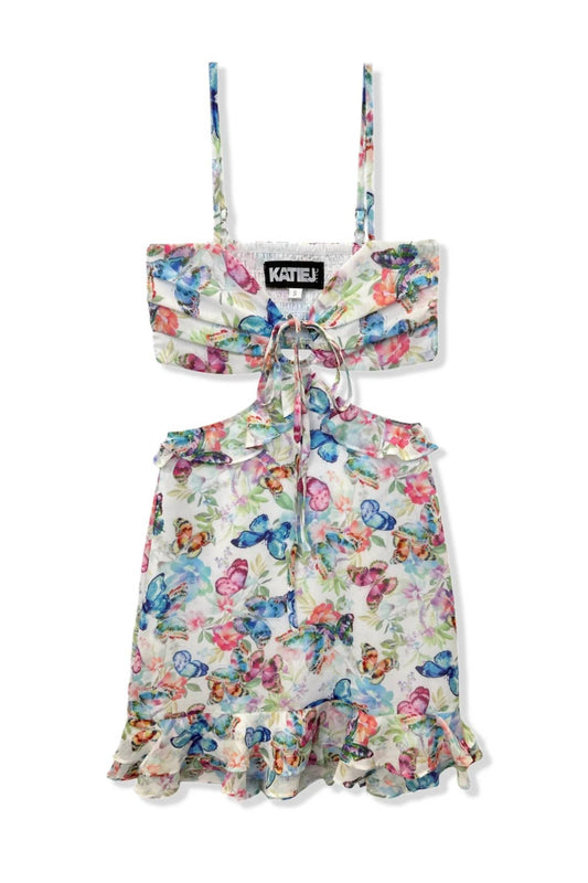 Katie J Nyc - Tween Zara Cutout Print Dress