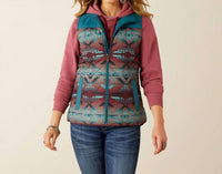 ARIAT Women's Crius Vest in teal wine - women's jacket