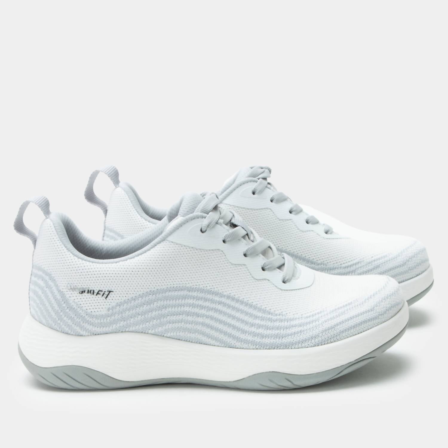 Alegria Women's In8 Comfort Lace Up Sneakers in white - women's sneaker