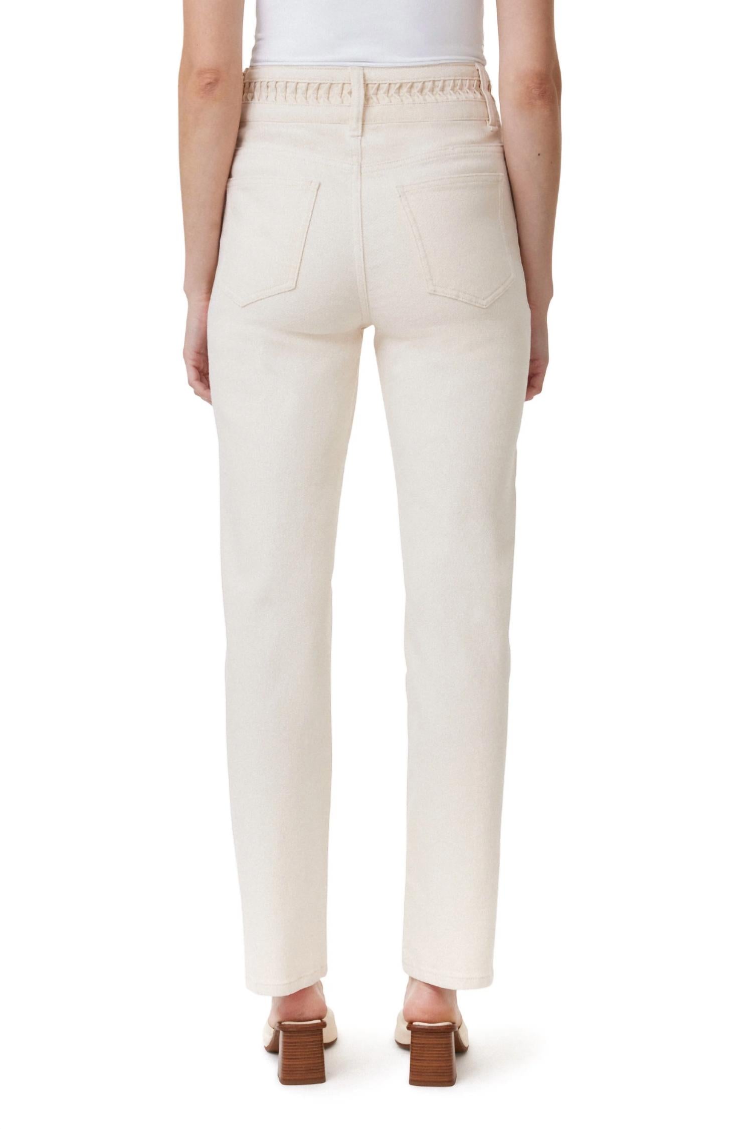 Habitual - High Rise Pleated Straight Leg Jeans