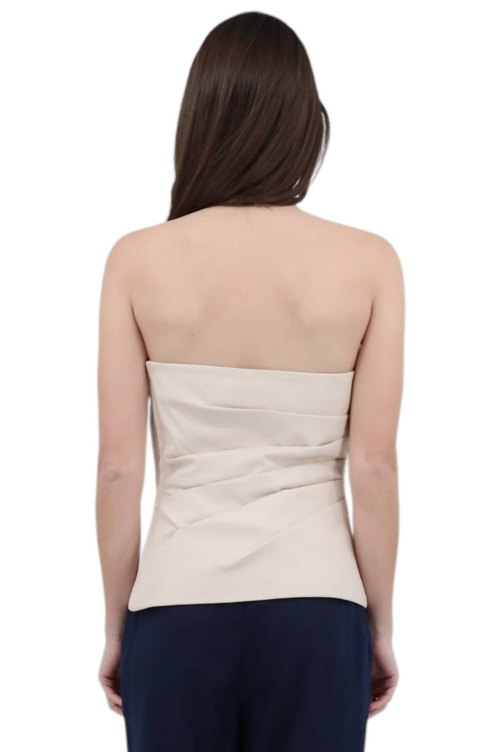 Iris Setlakwe - Leather Bustier Strapless Top