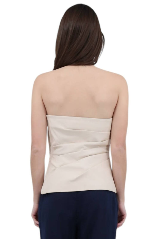 Iris Setlakwe - Leather Bustier Strapless Top