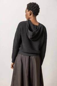 Lilla P - Hooded Split Neck Sweater